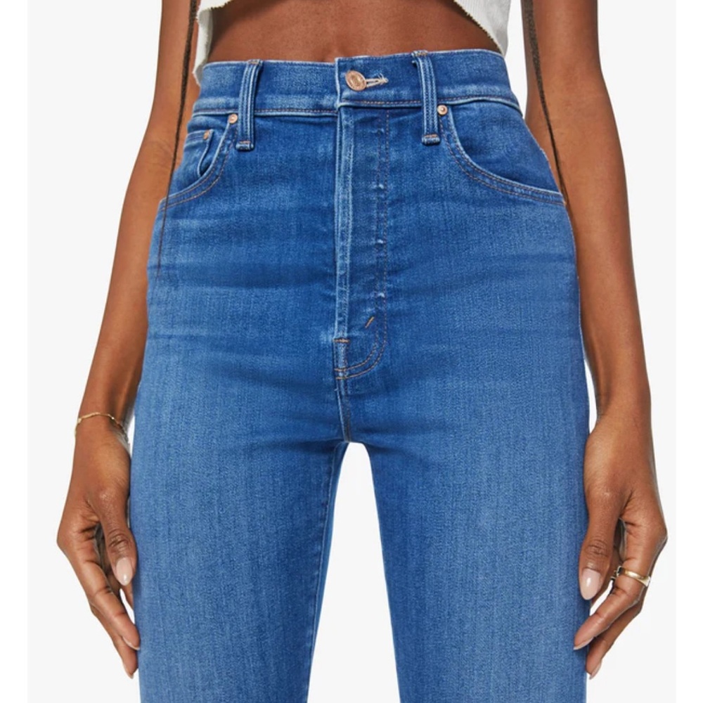 MOTHER High Rise Blue Jeans